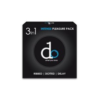 DO INTENSE PLEASURE PACK RIBBED DOTTED DELAY CONDOM ( 3 IN 1 )